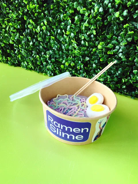Cup of ramen-themed slime